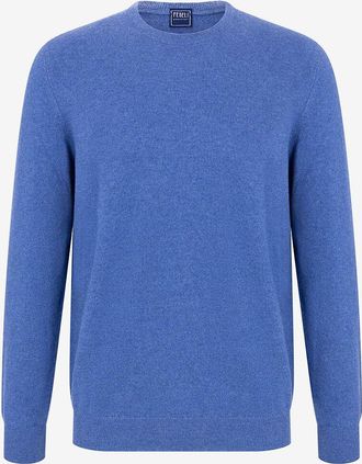 Fedeli Pullover mit Rundhalsausschnitt aus Kaschmir Argentina