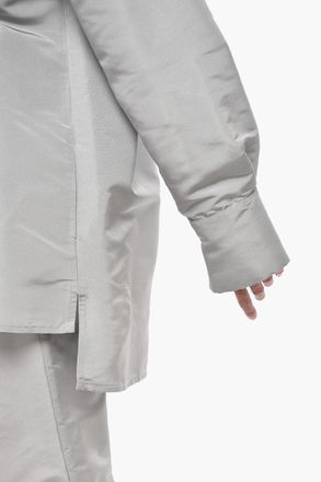 Super Blond Camicia Oversized in Organza di Seta con Taschino Super Blond