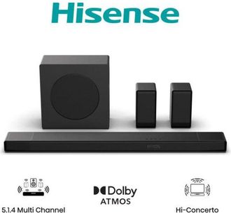 Hisense AX5140Q altoparlante soundbar Nero 5.1.4 canali 600 w