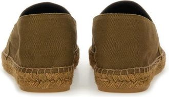 Saint Laurent Cotton Gabardine Espadrille - Brown