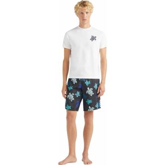 Vilebrequin Mens Embroidered Turtle Cotton T-Shirt in Blanc at Nordstrom, Size Medium