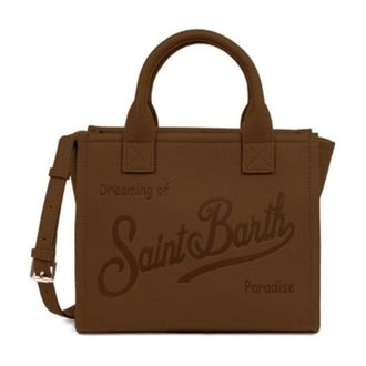 MC2 Saint Barth Tassen, Dames, Bruin, ONE Size, Leer, Vanity Bag Midi