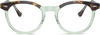 Ray-Ban Eagle Eye 51mm Square Optical Glasses in Trans Green at Nordstrom