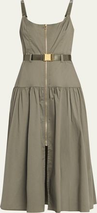 L'agence Rima Belted Midi Dress
