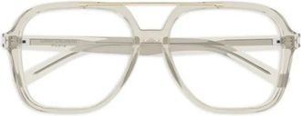 Saint Laurent Glasses, female, Gray, Size: 58 MM Eyeglasses