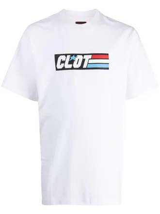 Clot T-shirt met logoprint - Wit