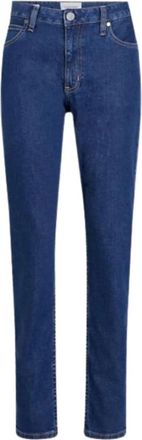 Calvin Klein Slim Mid Blue Jeans - Dames - Slim Fit Jeans - Blauw - W30 L30 - Katoen - Jeans