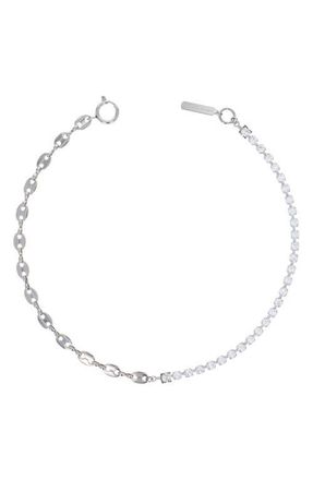 Justine Clenquet Gwen Choker Necklace in Palladium at Nordstrom