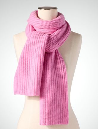 Talbots Chunky Cashmere Scarf - Candy Pink - 001 Talbots