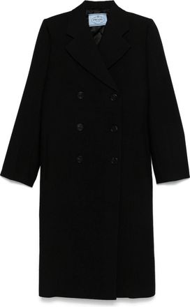 【プラダ・PRADA】Double-breasted cotton twill trench coat Prada Double-Breasted Cotton Twill Trench Coat | Saks Fifth