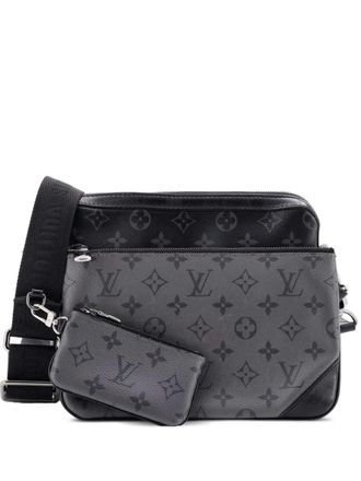 Louis Vuitton Trio Messenger Bag Reverse Monogram Eclipse Canvas crossbody bag - Black