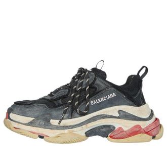 Balenciaga (WMNS) Balenciaga Triple S Black 524037W3CS11061