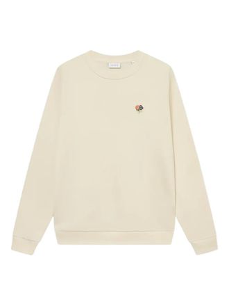 Les Deux floral-embroidered crew-neck sweatshirt - men - Cotton - S - White