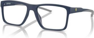 Ferrari 58mm Rectangle optical glasses in Blue at Nordstrom