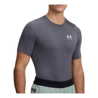 Under Armour HeatGear T-Shirt Asia Sizing Castlerock White 1361518-025
