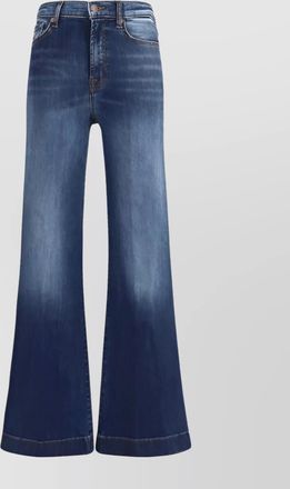 7 For All Mankind high waist flared cotton jeans