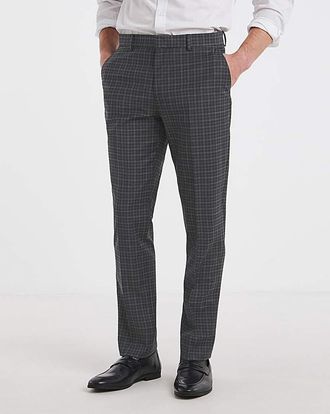 William Hunt Savile Row Gingham Suit Trouser