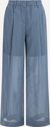 Brunello Cucinelli Pantaloni Sartorial Track Woman 42