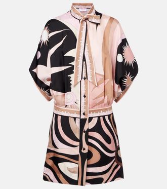 Pucci Miniabito Stella in twill di seta