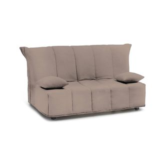 Dmora Dmora - Sofa Cama Dabald, Sof&aacute; De 2 Plazas, 100% Made In Italy, Sof&aacute; De Sal&oacute;n Con Apertura Trolley, En Tela Acolchada, Con Almohadas Incluidas, Cm 125