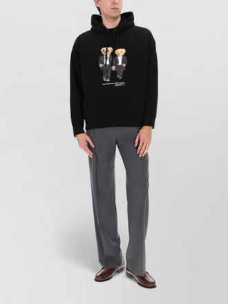 Polo Ralph Lauren hoodie top drawstring hood graphic print