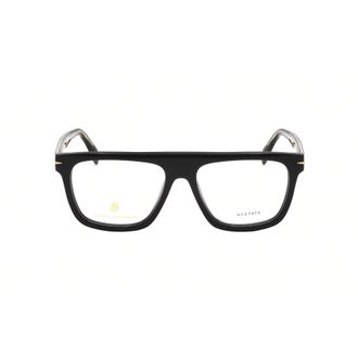 David Beckham Mens Black Rectangular Eyeglass Frames DB 7096
