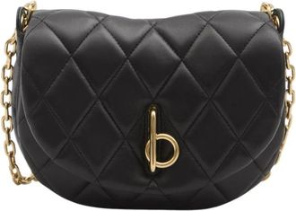 Burberry Rocking Horse schoudertas - Dames - Schoudertassen - Zwart - ONE Size - Leer - Tassen
