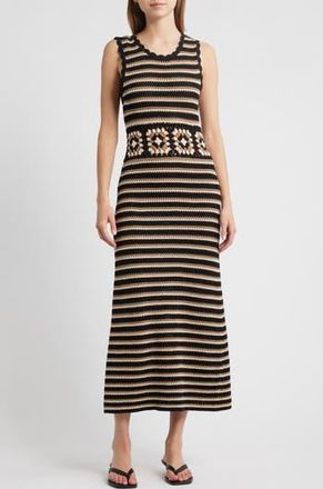 Rails Coco Crochet Midi Dress in Milos Crochet at Nordstrom Rack, Size Medium