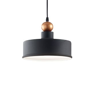 Netlighting Triade 1 Light Dome Ceiling Pendant Light Black