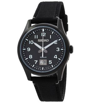 Seiko Classic Quartz Black Dial Mens Watch SUR571P1