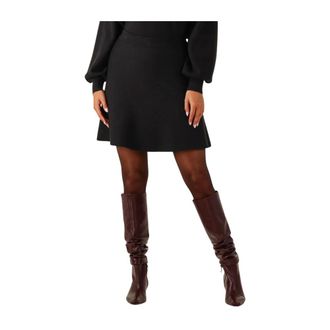 Moss Copenhagen Dames, Rokken, Zwart, Maat: L/Xl