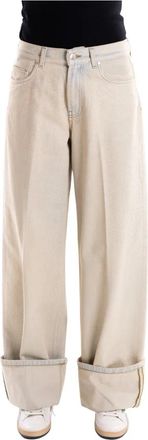 Don the Fuller Niki Jeans - Dames - Loose Fit Jeans - Beige - W25 - Katoen - Jeans