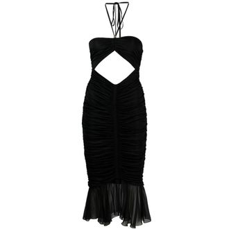 Blumarine Party Dresses, female, Black, Size: S Black Dress