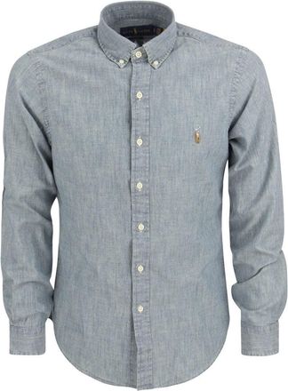 Polo Ralph Lauren Indigo-Dyed Slim-Fit Chambray Shirt