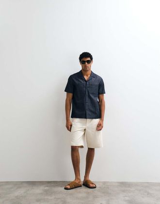 Arket Pantaloncini di jeans bianco sporco