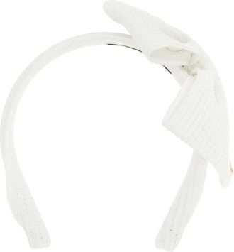 Maison Michel Beth Haarband - Dames - Haaraccessoires - Wit - ONE Size - Polyester - Accessoires