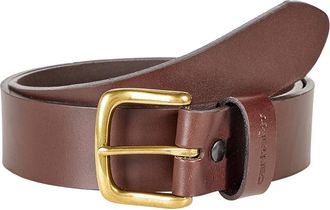 Carhartt Work in Progress Bridle Leather Classic Buckle Belt Belts Brown/Brass Finish : 36