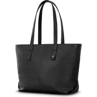 Samsonite Mobile Solution 2 Leather Tote W/ Laptop Sleeve in Black at Nordstrom