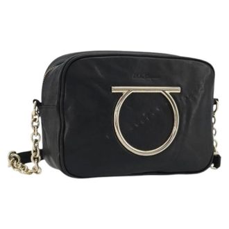 Ferragamo Pre-owned Cross Body Bags, female, Black, Size: ONE SIZE Pre-owned Shoulder Bag