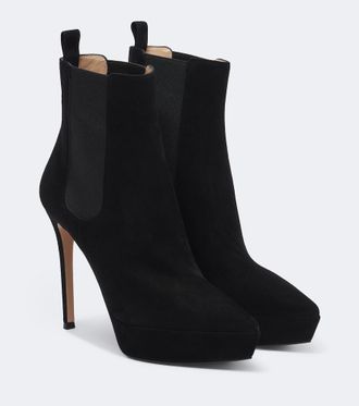 Gianvito Rossi Suede platform ankle boots