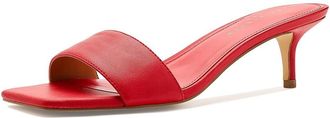 Marc Fisher Sidnee Womens Dress Sandals Red Leather : 8.5 M, Leather/Synthetic