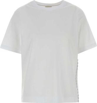 Dries Van Noten Womens White Cotton Heydu T-shirt - Size X-Small