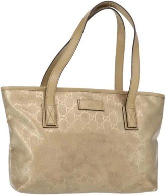 Gucci Pre-owned Shoulder Bags, female, Beige, Size: ONE SIZE Pre-owned Plastic Shoulder Bag