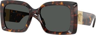 Versace Dark Gray Oversized Ladies Sunglasses VE4467U 108/87 54