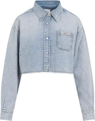 Givenchy Ice Blue Lyocell Shirt-Donna
