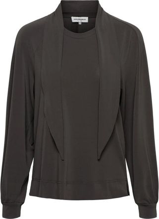 &Co Woman Tops - Dames - Tops - Grijs - Maat: 3XL Poliester