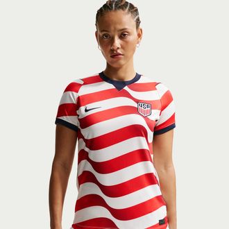 Nike USMNT 2026 Stadium Home Nike Womens Dri-FIT Soccer Replica Jersey in White | IB4569-133