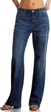 HINT OF BLU Everyday Straight Leg Jeans in Cozy Blue at Nordstrom, Size 28