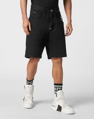 Philipp Plein Denim Formentera Shorts Basics Men in Summernight at Nordstrom, Size 30