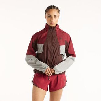 New Balance Donna RC Jacket in Marrone/Rosso, Politessuto, Taglia XL